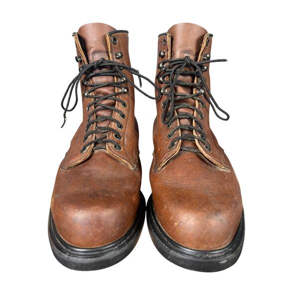 Red Wing Men’s 953 Supersole Brown Leather Work Boot Size 9.5 EEE